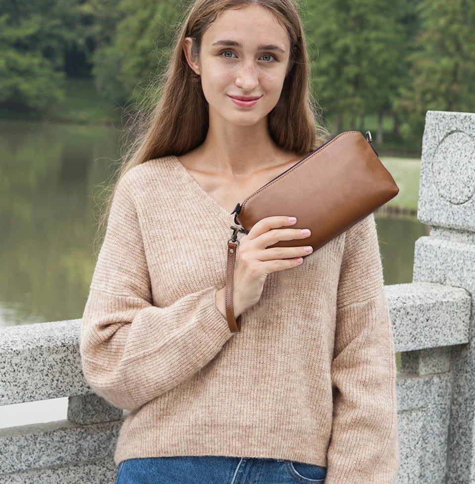 sac à main décontracté à bandoulière 100% cuir pour femme tendance.